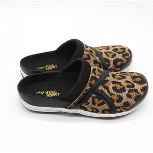 Easy Street Sport Leopard Print Slip-On Shoes Womens Size 5 NEW